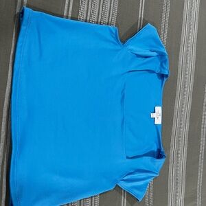 Bright Blue Women's Short Sleeve Top